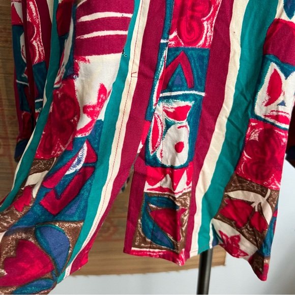 🍄5/$30 1980’s Funky Vintage Button Down - Picture 8 of 9